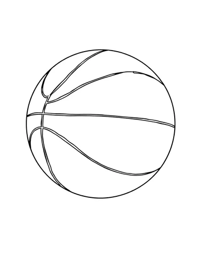 Basketball Coloring Sheet