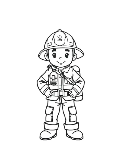 Brave Firefighter