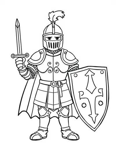 Brave Medieval Knight