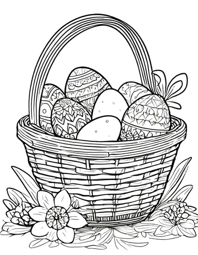 Detailed Easter Basket