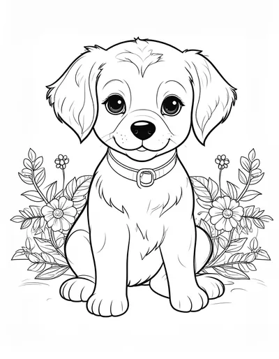 Floral Puppy