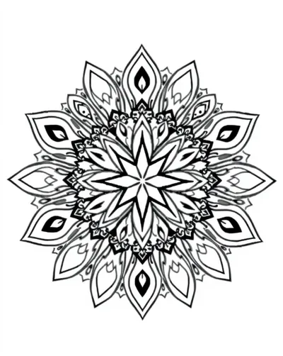 Floral Star Mandala