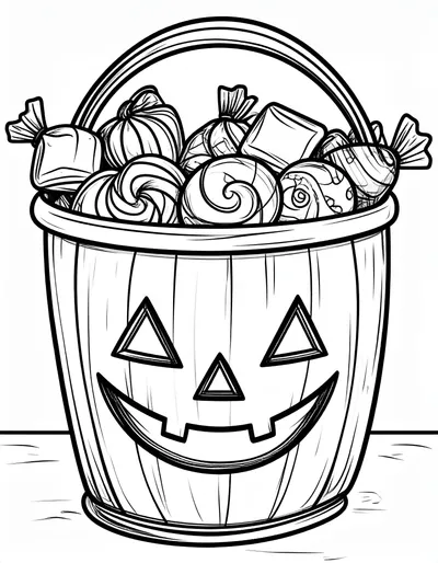 Halloween Candy Bucket