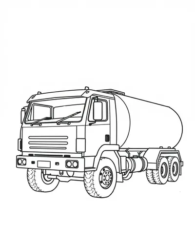 Powerful Tanker Truck