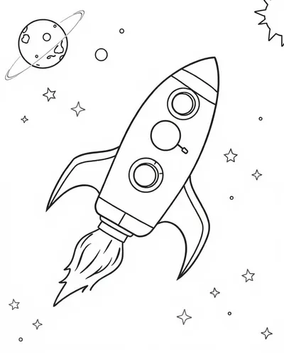 Rocket in Space