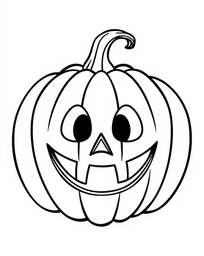 Smiling Jack-o-Lantern Pumpkin