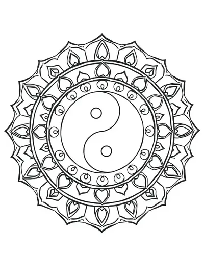Yin Yang Mandala