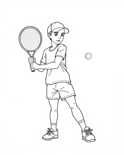 Young Tennis Champion